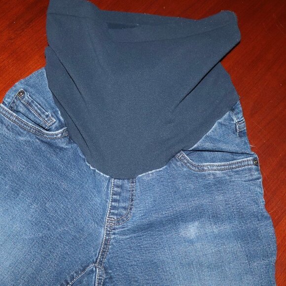 Indigo Blue Maternity Bootcut Jeans - Picture 1 of 4